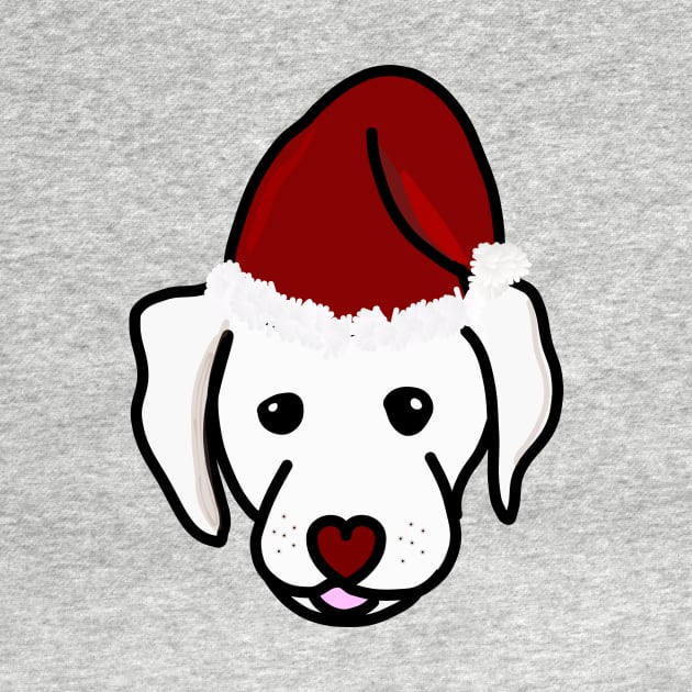 Puppy in christmas bonnet by GribouilleTherapie